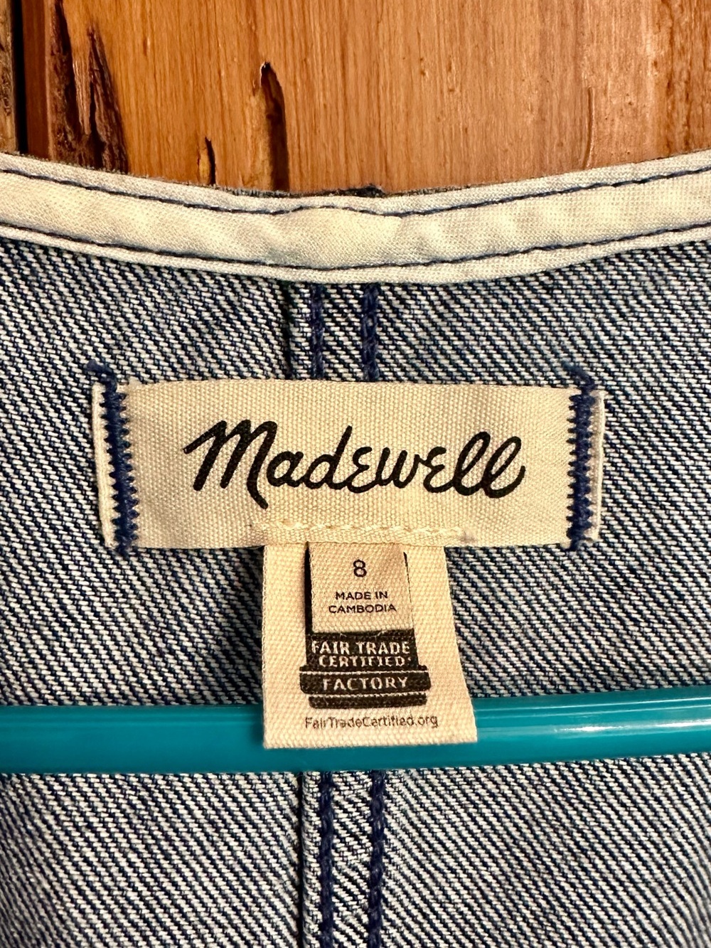 Madewell Denim Scoopneck Cutaway Vest - Picture 5 of 6